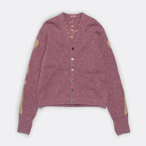 5G Wool BONE Short Cardigan - Light Purple