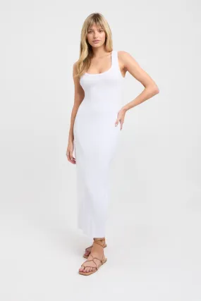 Pure cotton dress-style mid-length dress