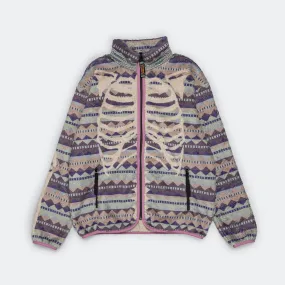 ASHLAND Stripe & BONE Fleece ZIP Blouson - Purple