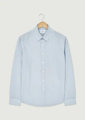 Bayonne Long Sleeve Shirt - White/Navy