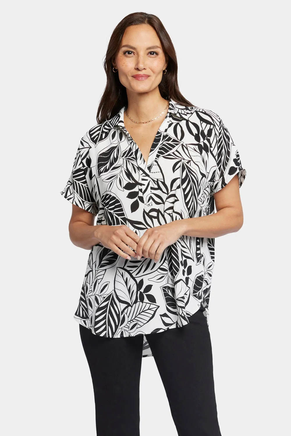 Becky Short Sleeved Blouse - Gerania