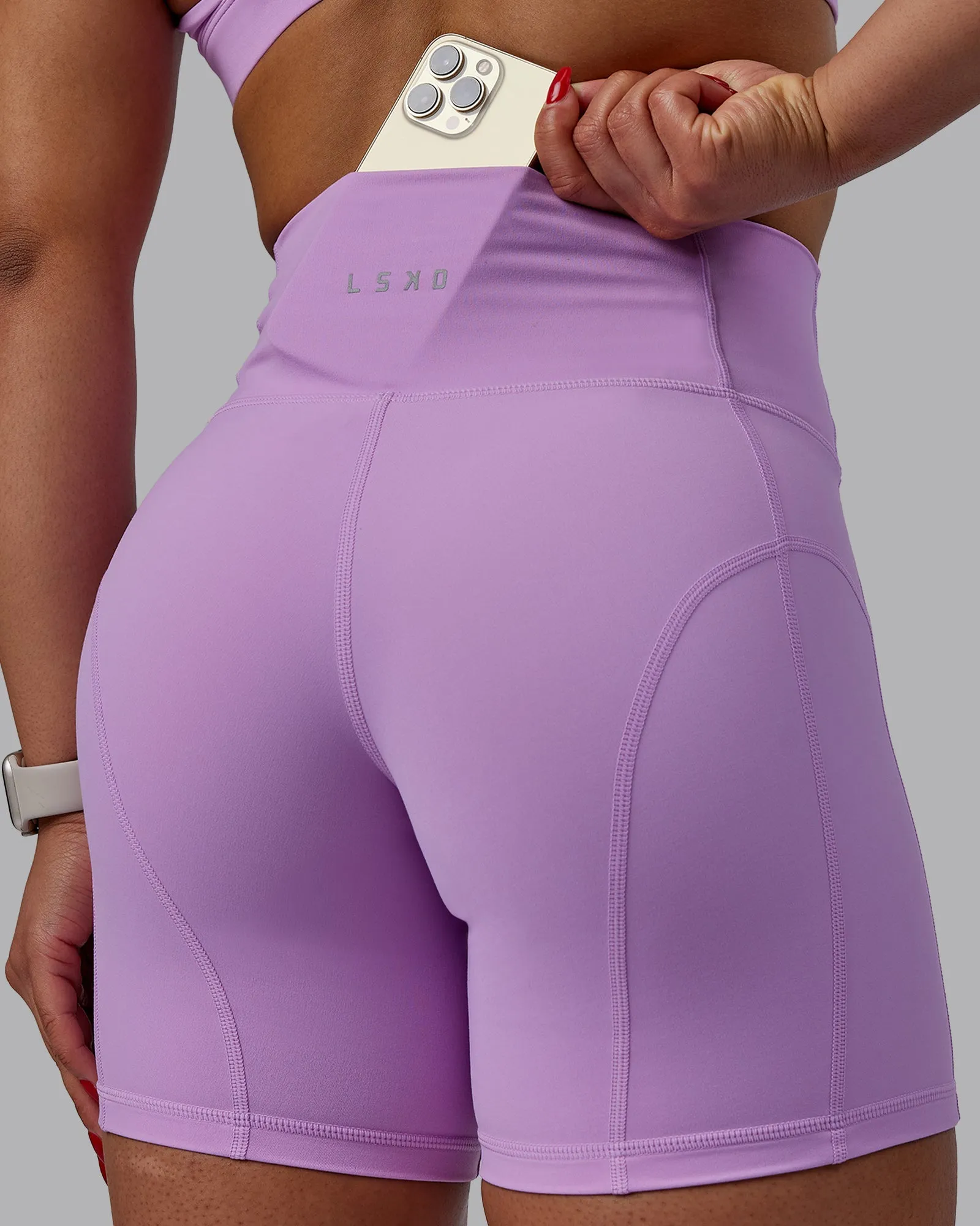 Bend Mid-Length Shorts - Light Violet