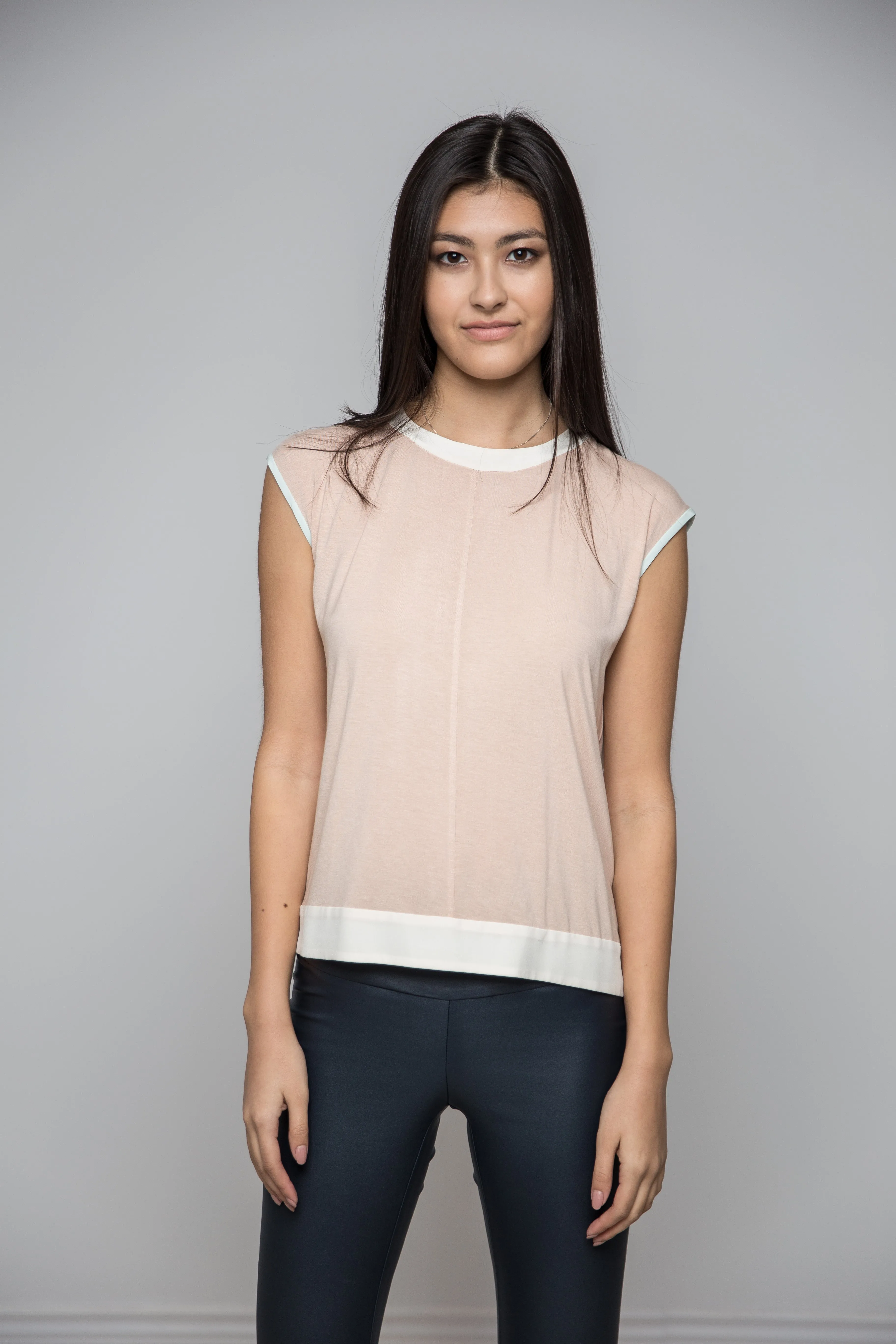 Blush Pink Short Sleeved