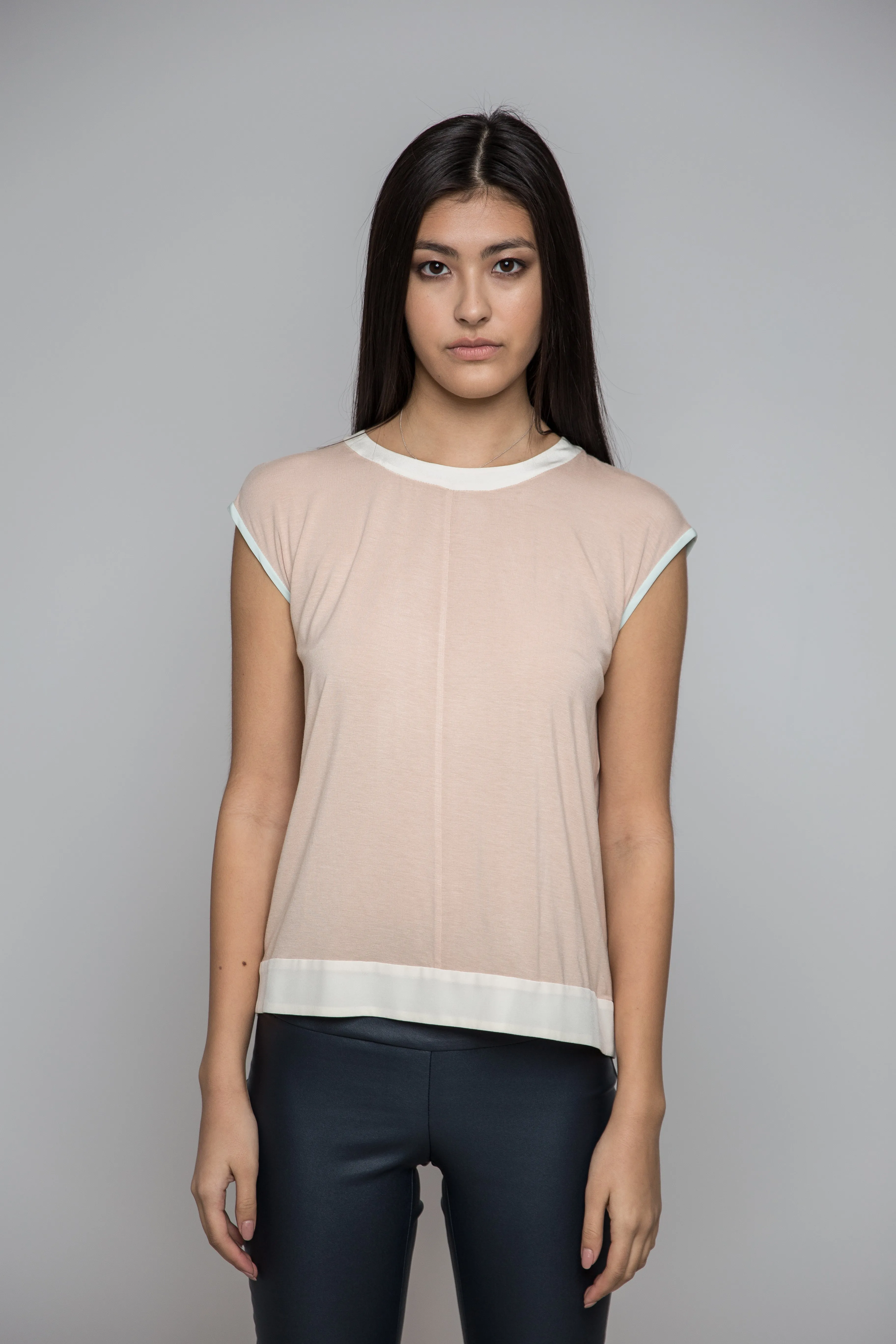 Blush Pink Short Sleeved