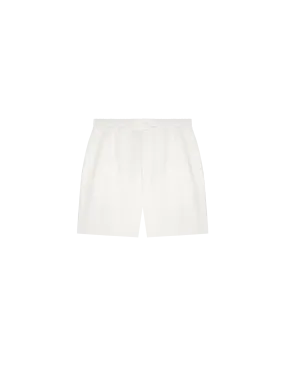 DNA Aloe Linen Mid Length Shorts—off-white