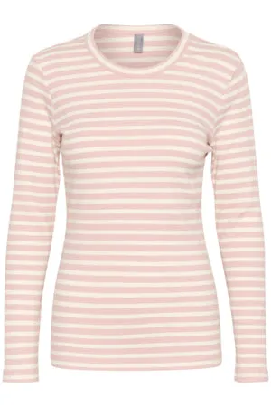 Dolly LS Stripe Top Mauve