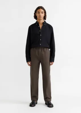 Drawstring Trousers - Brown