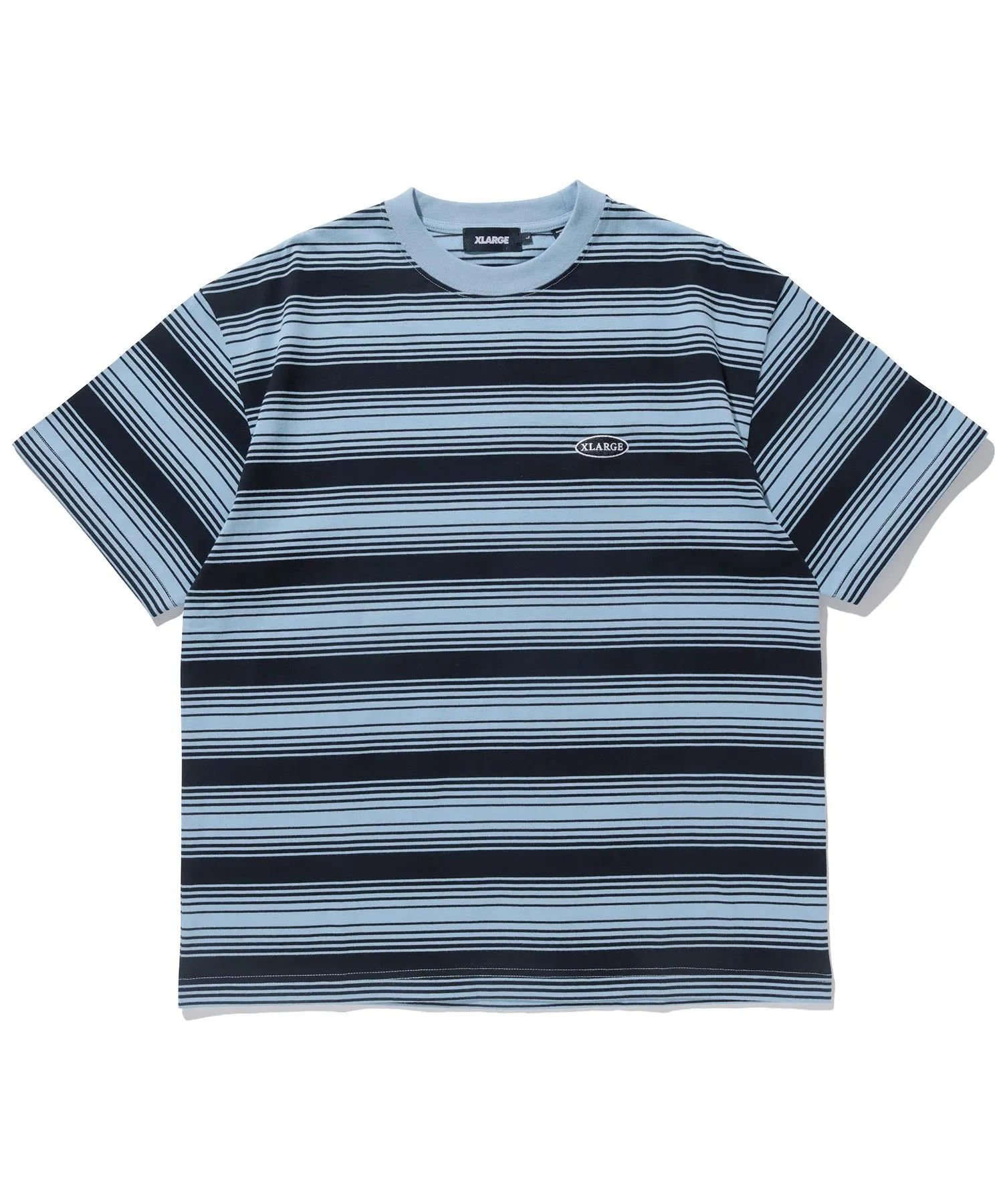 EMBROIDERED STRIPED S/S TEE