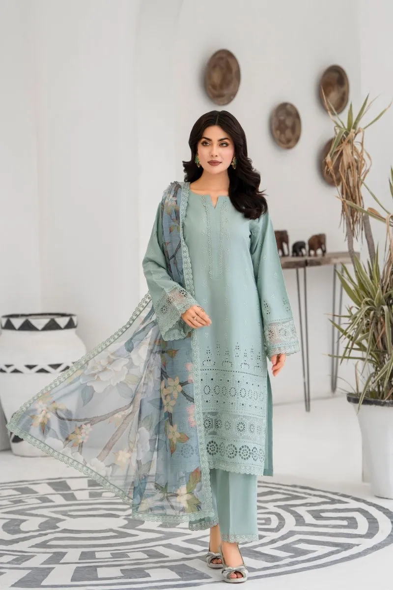 Karma Embroidered Chikankari Cotton Lawn Suit KAR128