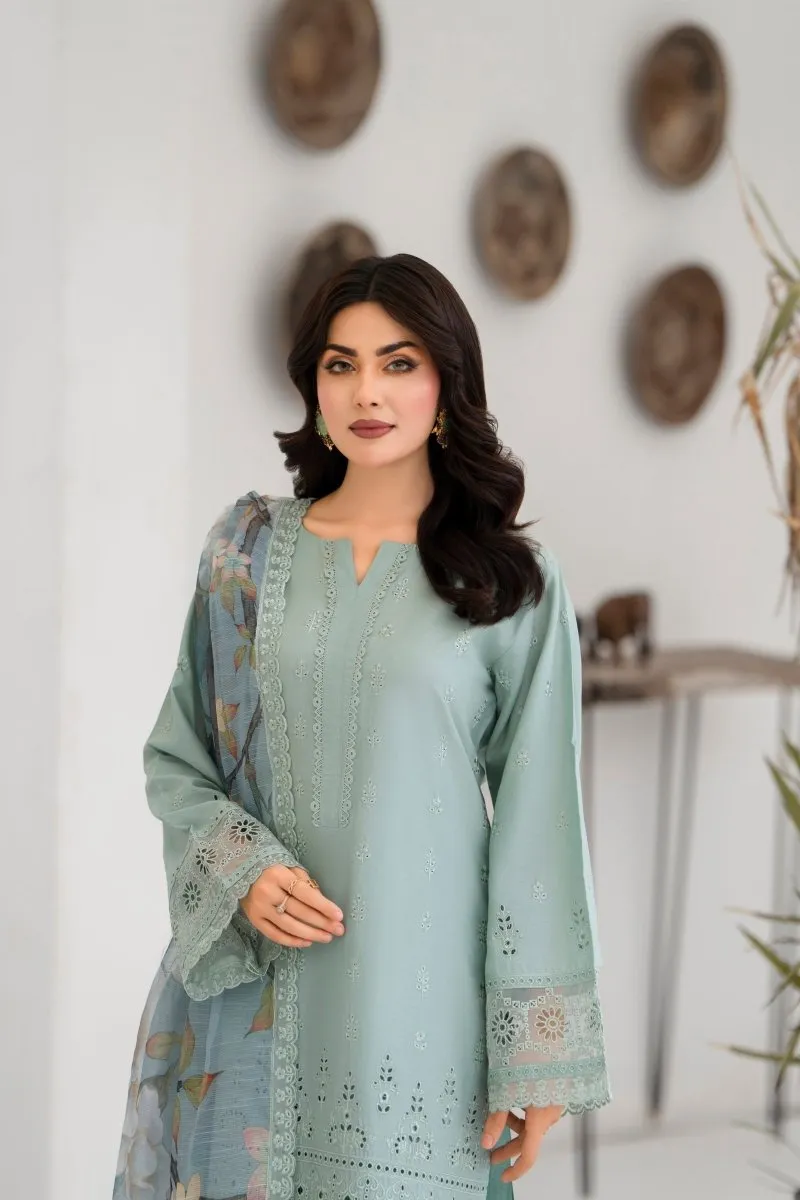 Karma Embroidered Chikankari Cotton Lawn Suit KAR128