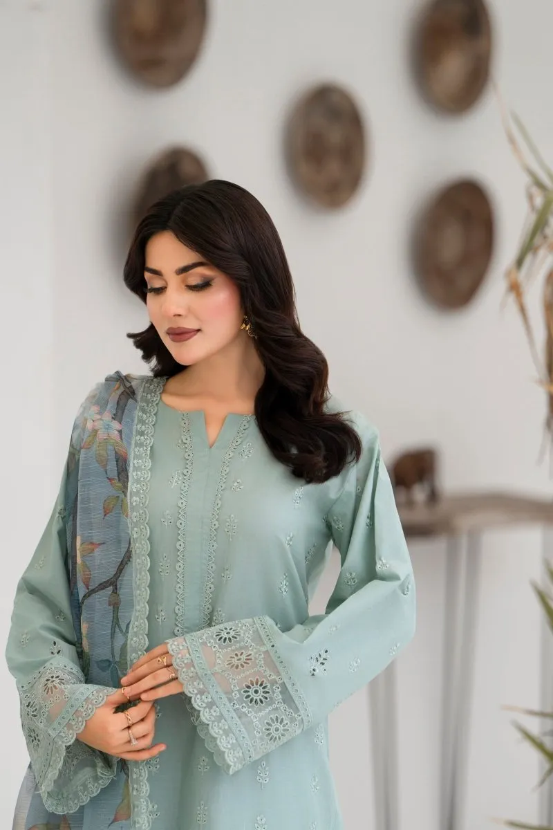 Karma Embroidered Chikankari Cotton Lawn Suit KAR128