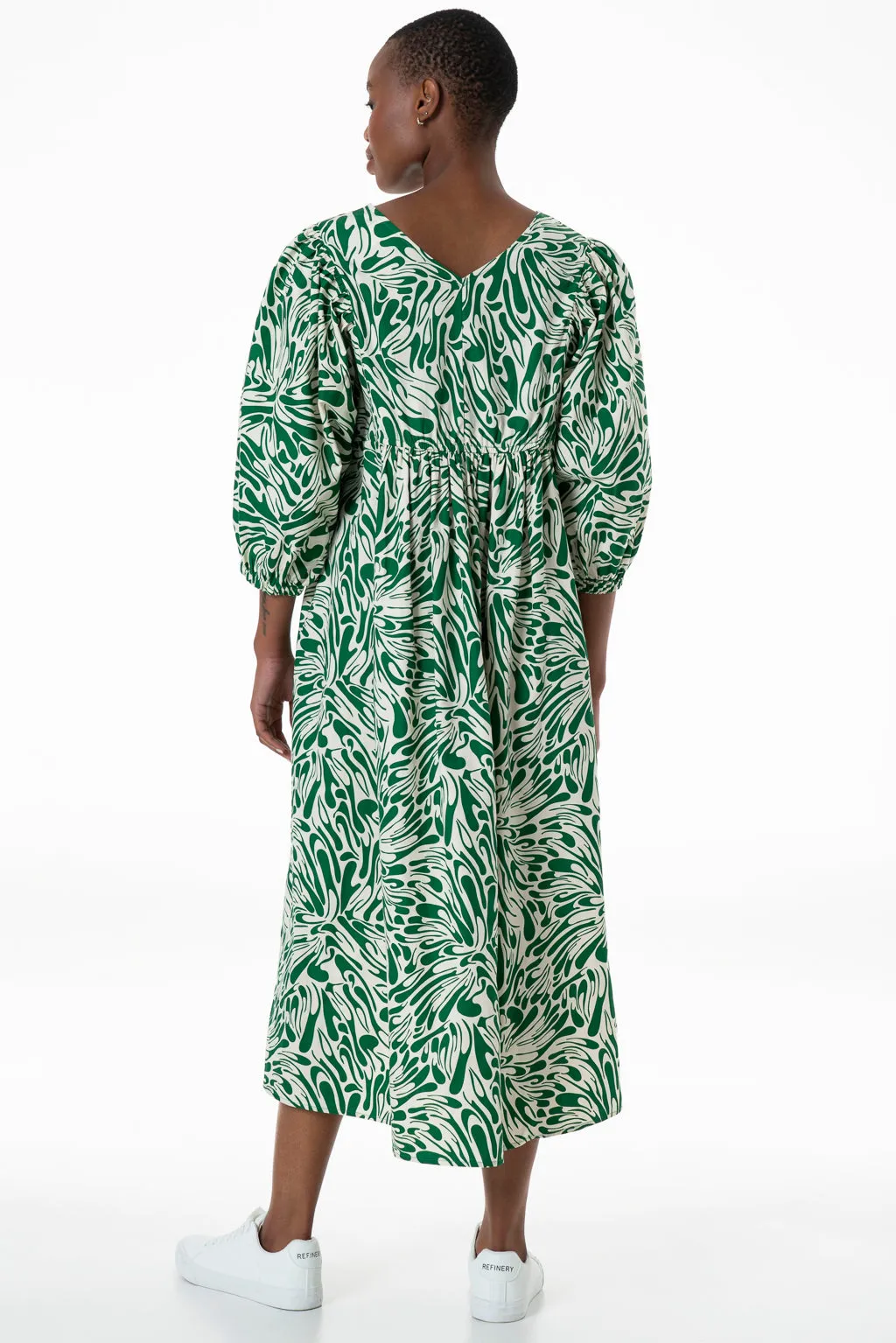 Poplin Dress _ 143334 _ Green