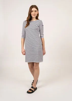 Simple printed mid-length dress