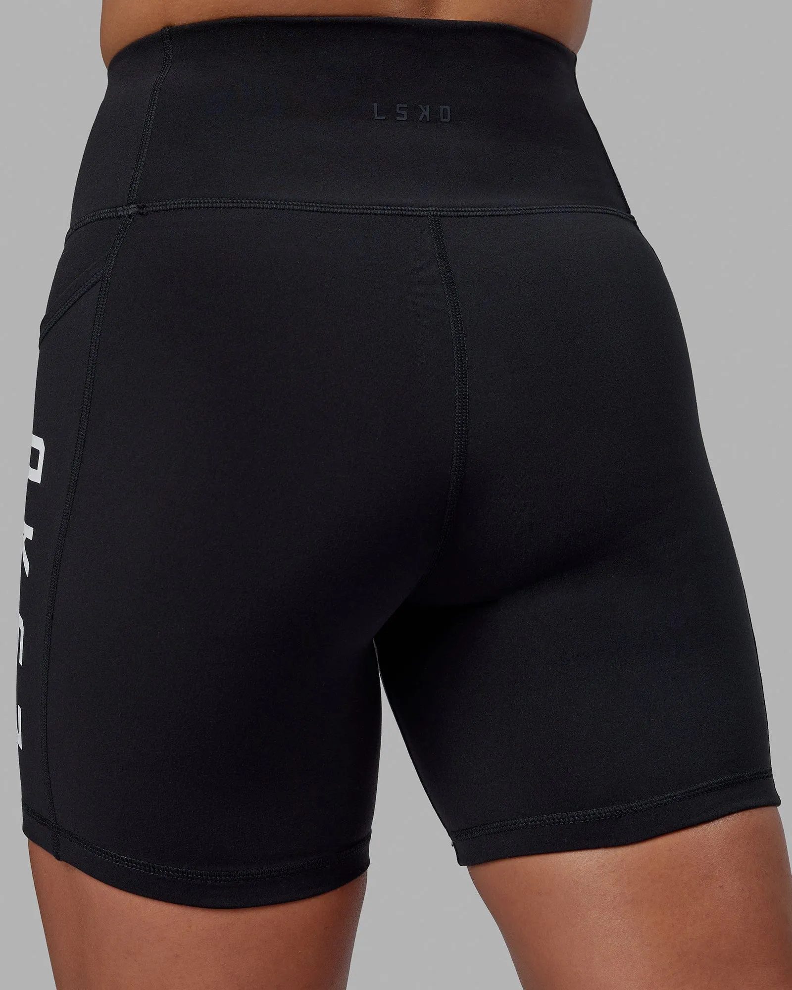 Rep Mid-Length Shorts - Black-White